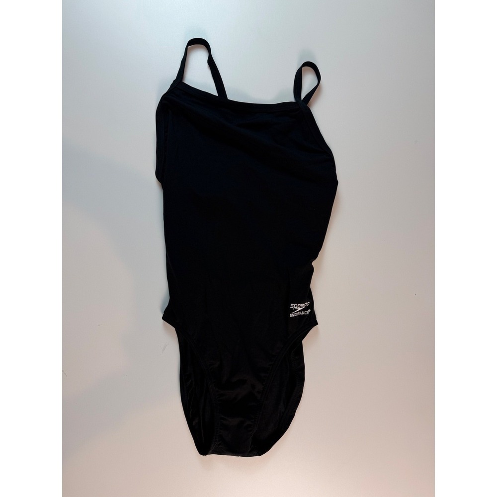 Speedo Endurance+ Womens One Piece Swimsuit Black Training Swim Suit 10/36
